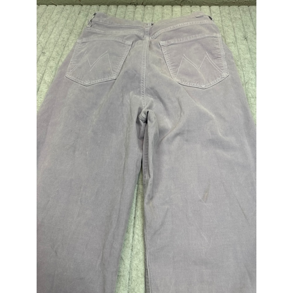 Mother HW Tunnel Vision Sneak Corduroy Pants Lavender Aura 27 Wide Leg 1338-618 - Picture 9 of 9